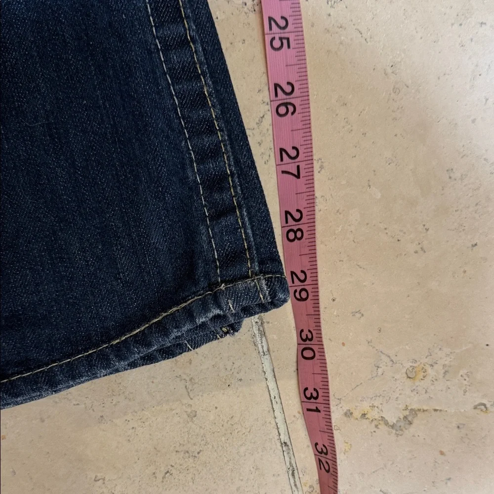 Y2K True Religion Dark Blue Straight Jeans
